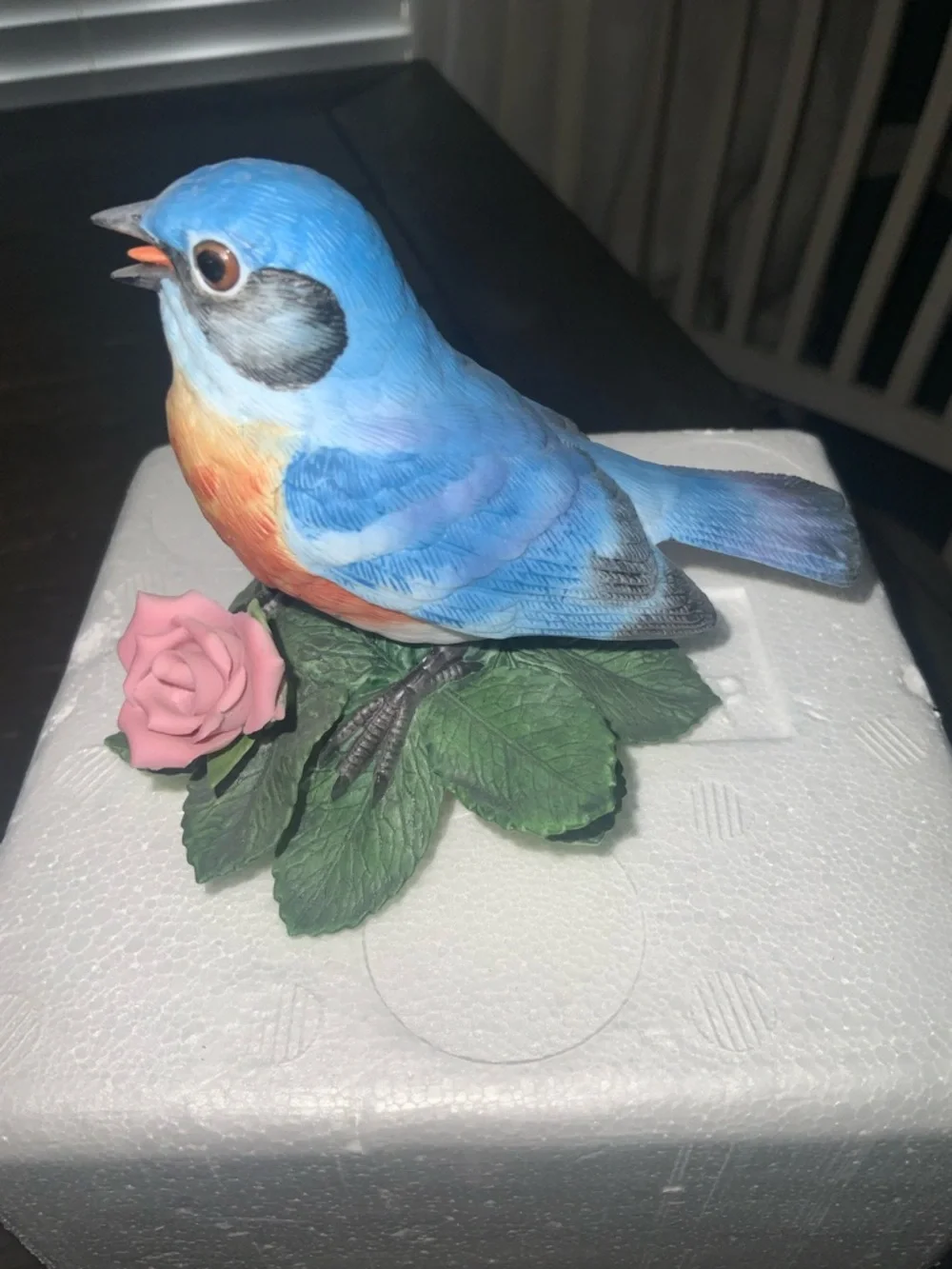 Lenox Porcelain Blue Bird Figurine In Original Box